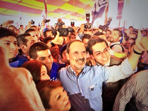 Gustavo Madero en Huehuetoca.