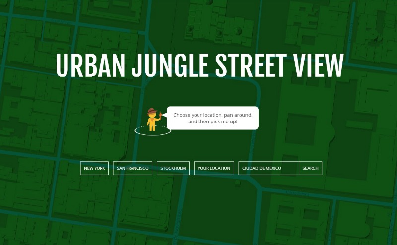 EL sitio web añade plantas y árboles a las ciudades.