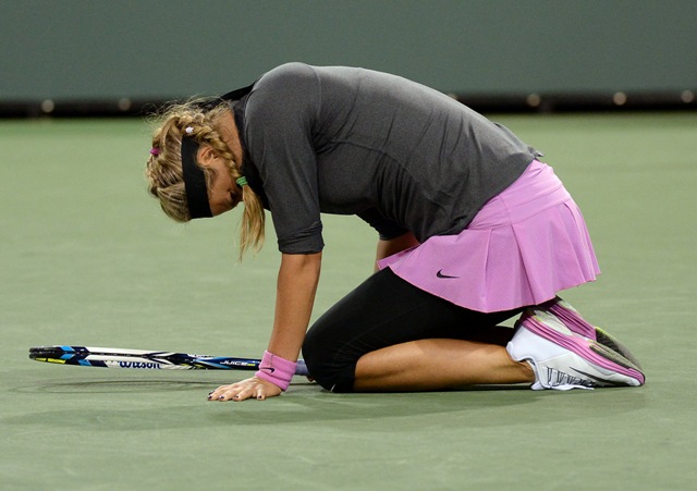  Victoria Azarenka lesión en Indian Wells 