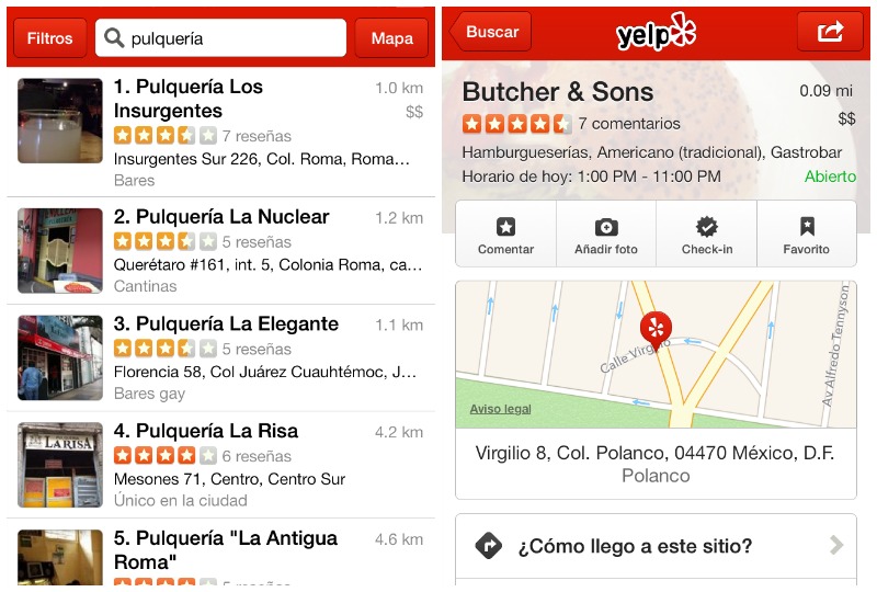 Haz 'check in' y descubre lugares nuevos con Yelp- Grupo Milenio