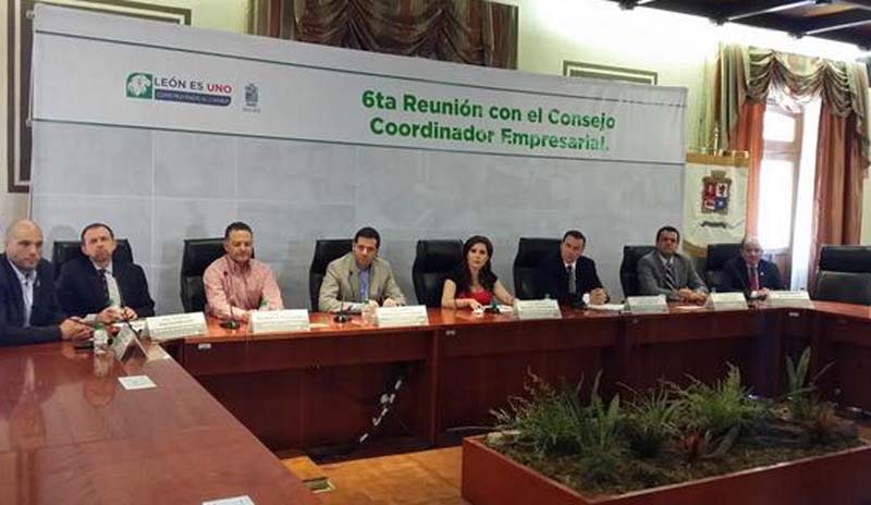 En la reunión con el Consejo Coordinador Empresarial.