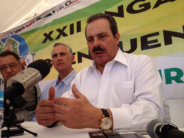 Enrique Martínez y Martínez, titular de Sagarpa en el Engalec 2014.