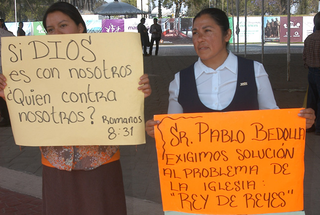 Manifestación de cristianos en Ecatepec