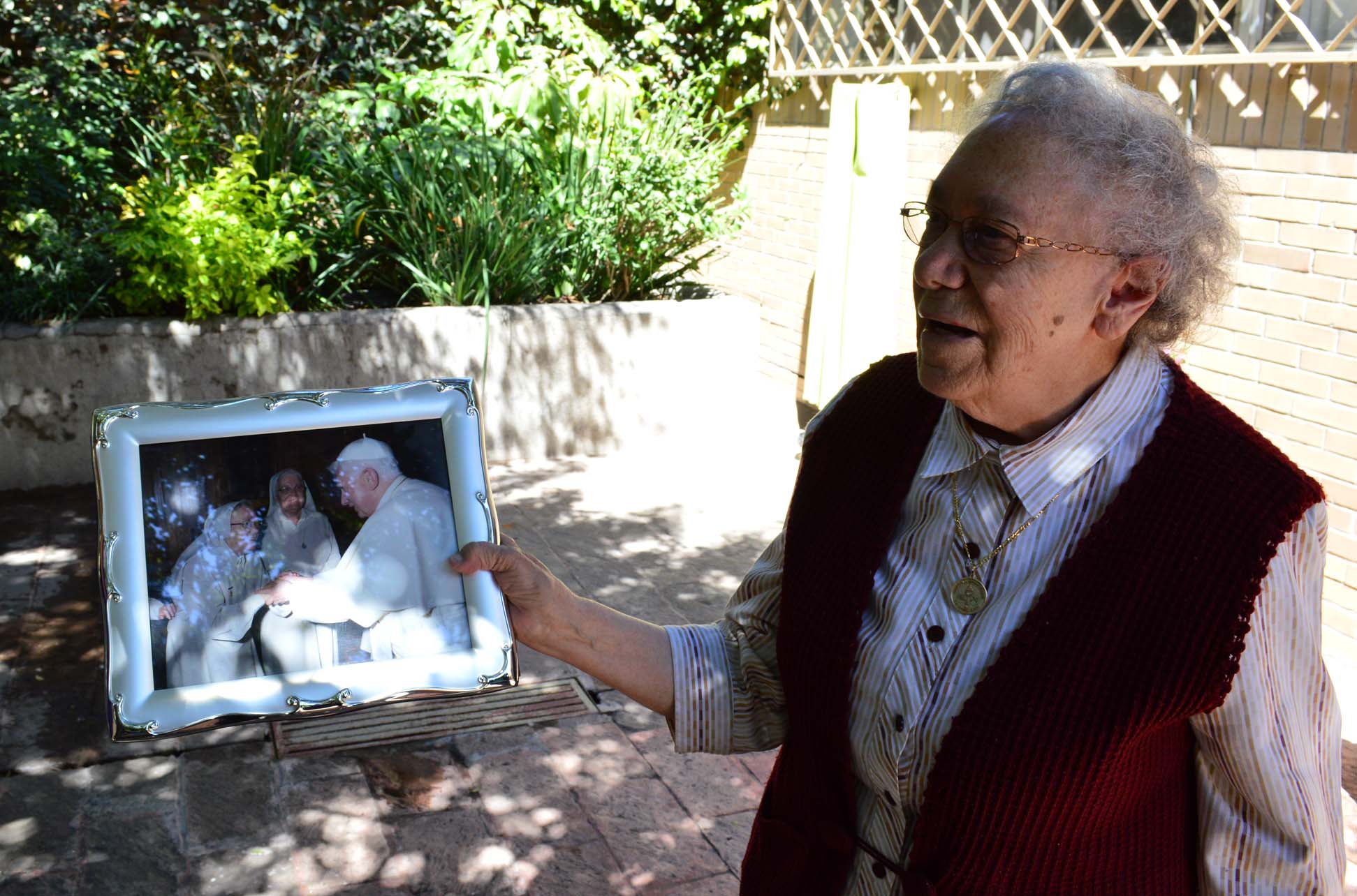 En el segundo aniversario de la visita de Benedicto XVI, las monjas recuerdan con cariño la visita del Sumo Pontífice. 