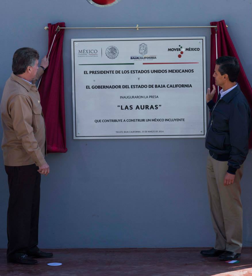 Inaugura EPN presa "Las Auras" en Tecate