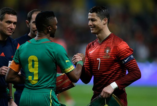 Cristiano Ronaldo y Samuel Eto'o 