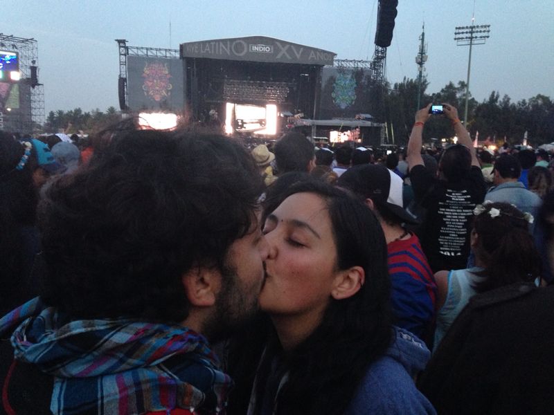 Mariana y su novio.
