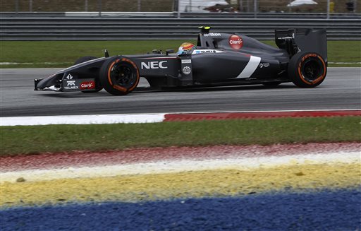 Esteban Gutiérrez en el Gran Premio de Malasia 