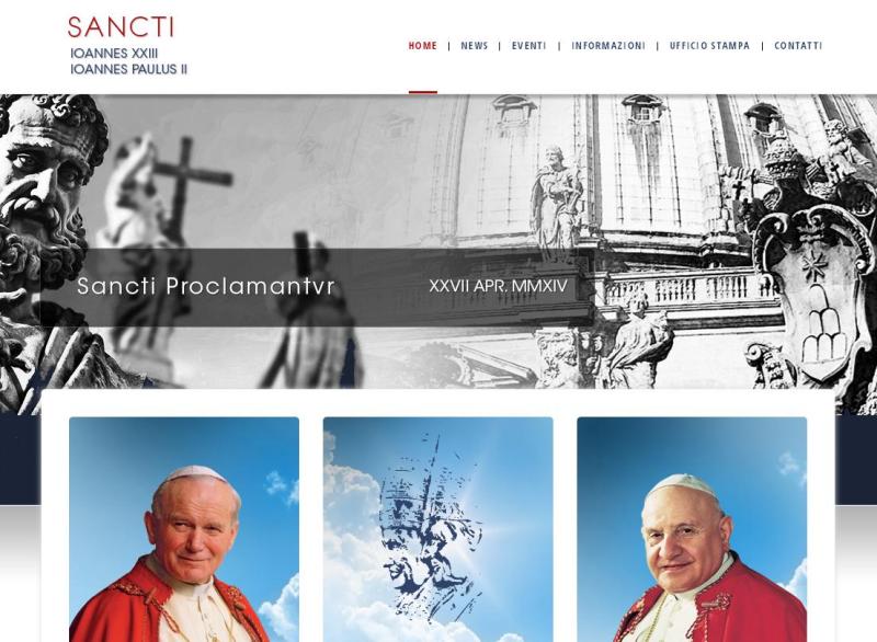 Página de internet donde se podrá seguir la canoniozación de los papas