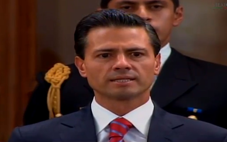 El presidente Enrique Peña Nieto durante el homenaje a Octavio Paz.