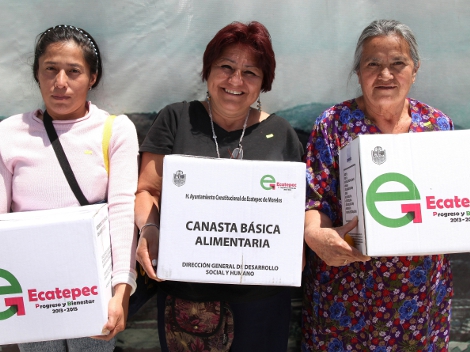  Se verán beneficiadas 60 mil familias de Ecatepec con el Programa “Canasta Básica Alimentaria 2014”.