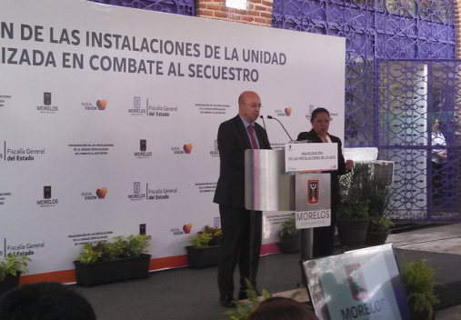 Renato Sales puso en marcha la unidad antisecuestros de Morelos