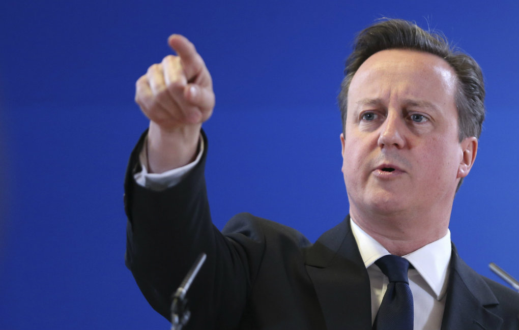David Cameron, primer ministro británico  