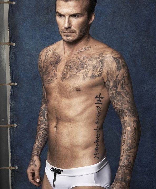 Beckham modela traje de baño 