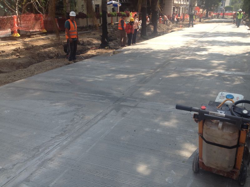 El colado utilizado en Masaryk será similiar al que se puso en Circuito Interior