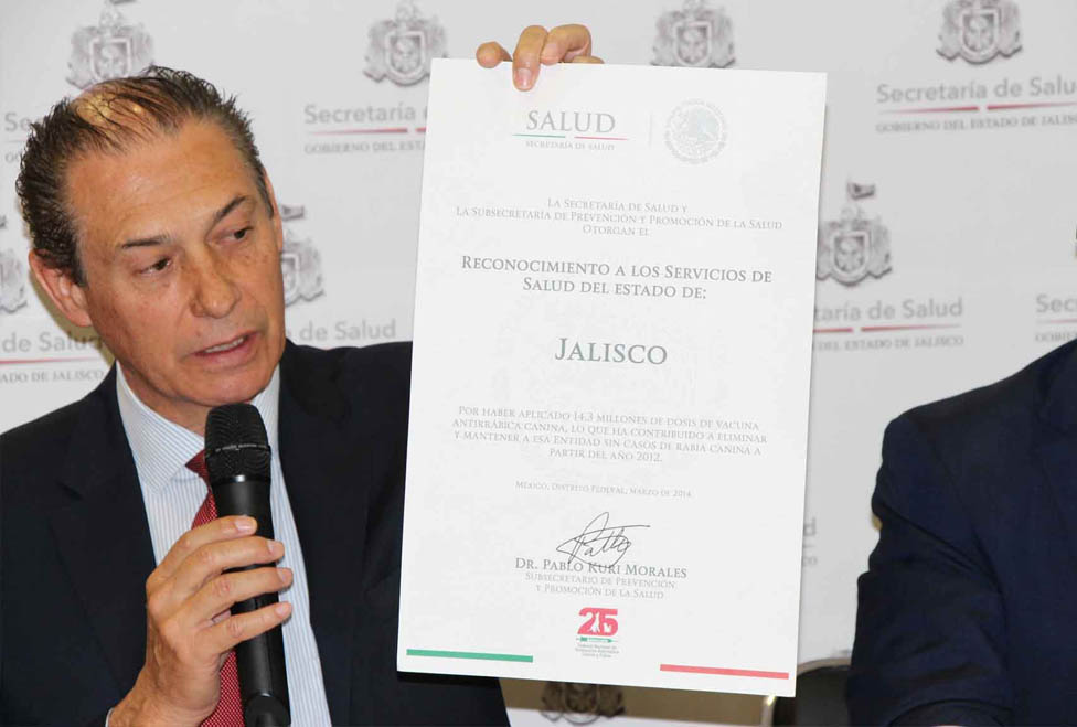 El director general de Salud Pública de la SSJ, Jorge Blackaller Ayala, informó hoy del reconocimiento