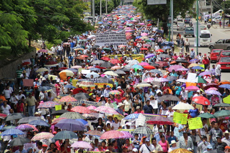 Los maestros en Chiapas han realizado diversas manifestaciones. 