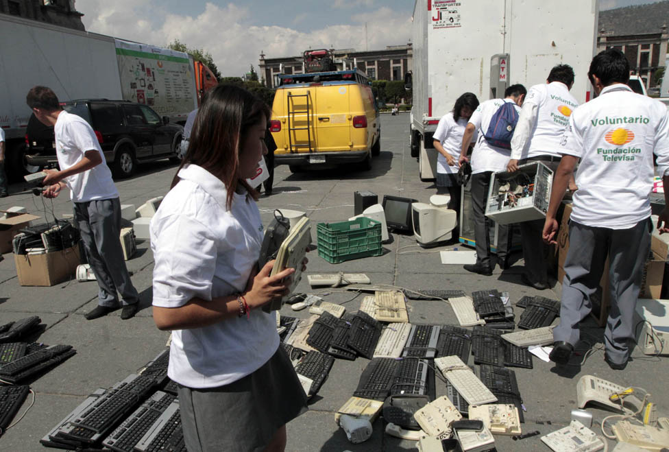 El objetivo final es recaudar entre 10 y 35 toneladas de basura electrónica para su correcto desecho.