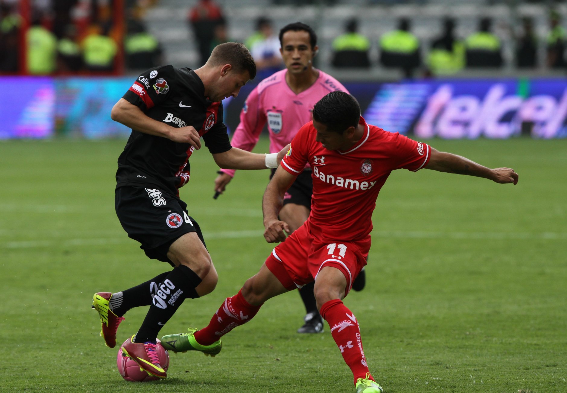 Toluca contra Xolos.