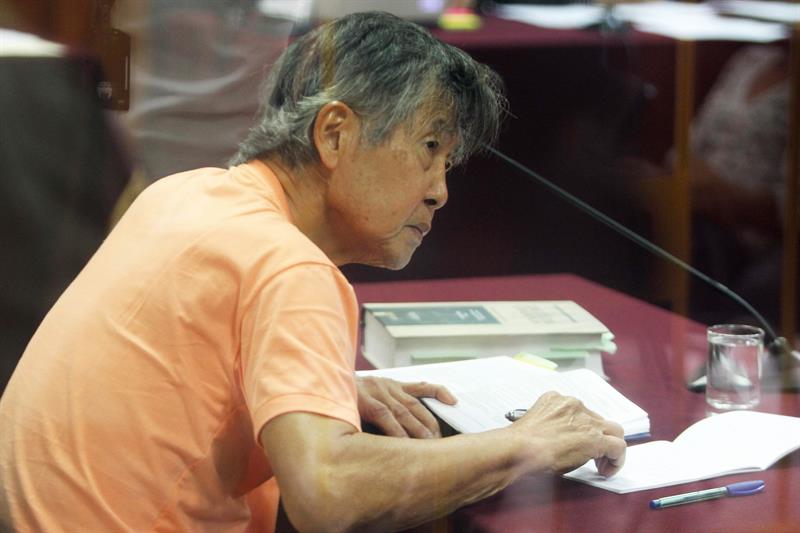  Fujimori, en la audiencia del juicio oral por su presunta participación en el desvío de fondos a diarios sensacionalistas durante su gobierno 