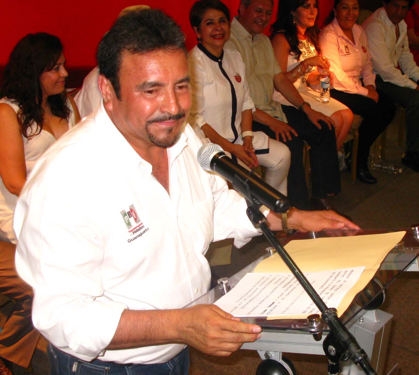 Santiago García López, candidato a la dirigencia del PRI estatal. 
