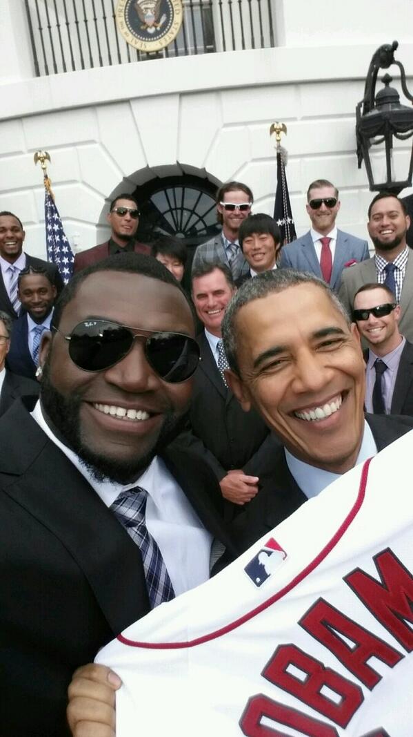 David Ortíz se toma una foto con Obama 