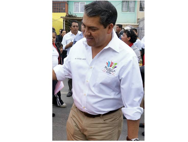 Eleazar García, alcalde de Pachuca. 