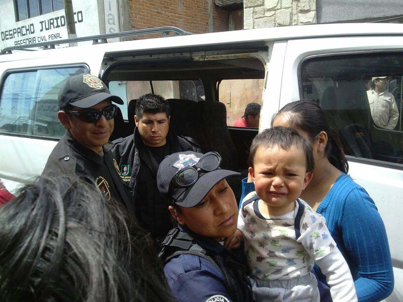 El niño fue canalizado al MP de San Martín Texmelucan, antes de ser reintegrado al seno familiar.