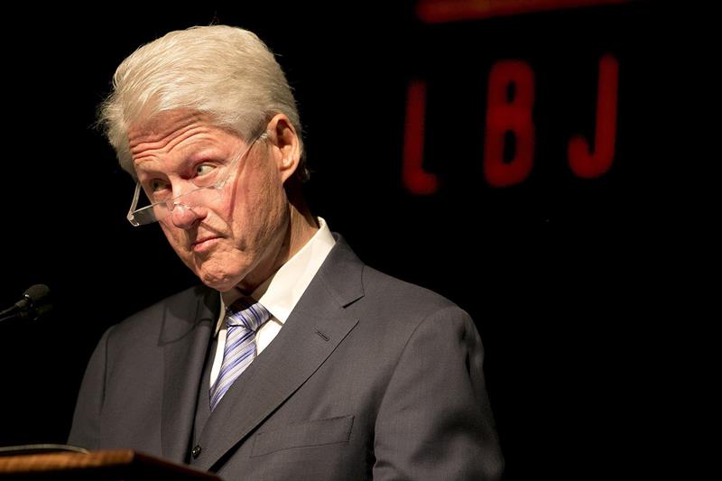 Bill Clinton, durante su intervención de hoy en la Cumbre de los Derechos Civiles en la Universidad de Texas en Austin, Texas 