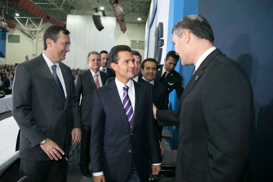 Peña durante la conmemoración de los 70 años de la Cámara de la Industria de Transformación de Nuevo León. 