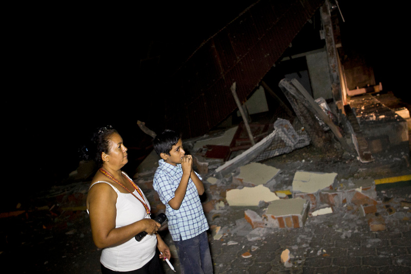Varias casas en Nagarote resultaron dañadas por el terremoto de 6.2 grados.
