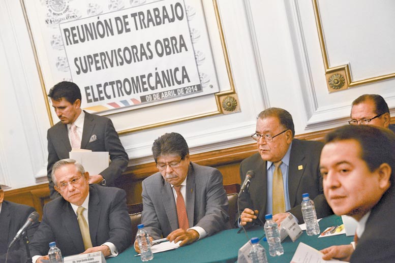 La cita de trabajo de las empresas supervisoras de la obra.