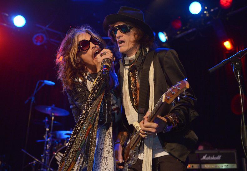 Steven Tyler y Joe Perry de Aerosmith.