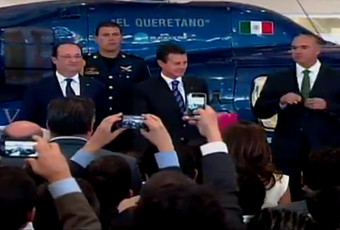 Los presidentes de México, Enrique Peña Nieto, y de Francia, Francois Hollande.