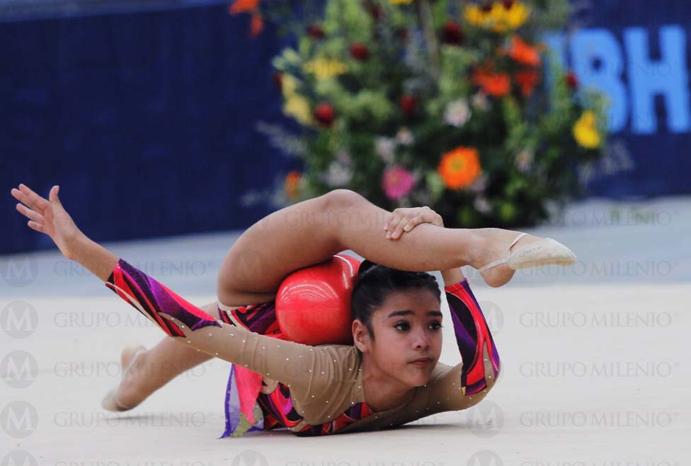 Tercer día de actividades del campeonato nacional de gimnasia rítmica que se lleva a cabo en la ciudad.