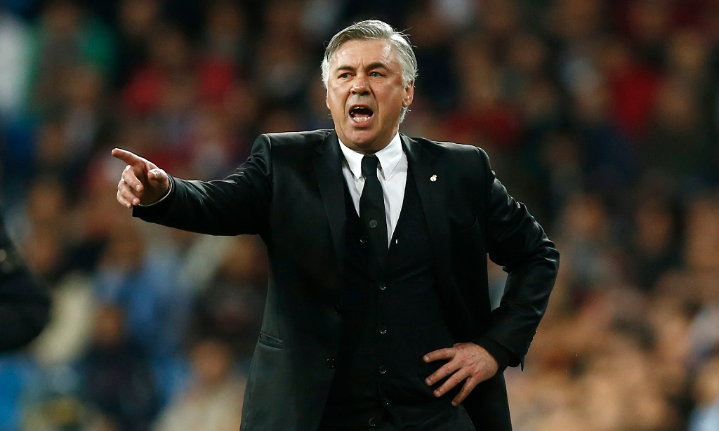 Ancelotti en un encuentro con el Real Madrid