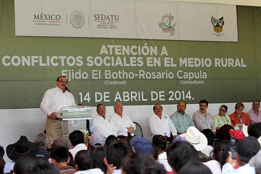 El titular de la Sedati, Jorge Carlos Ramírez Marín, presenció el finiquito del conflicto social