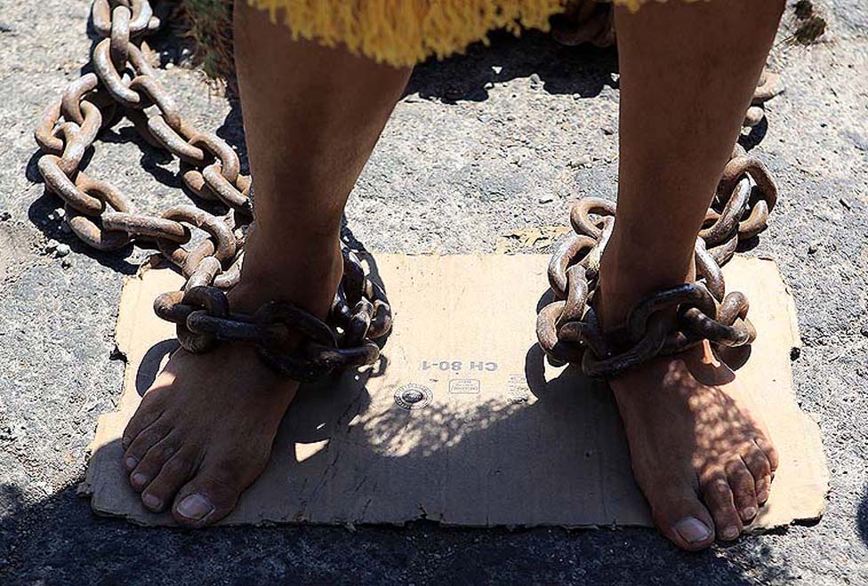 Los engrillados salen a las calles de Atlixco cada Semana Santa.