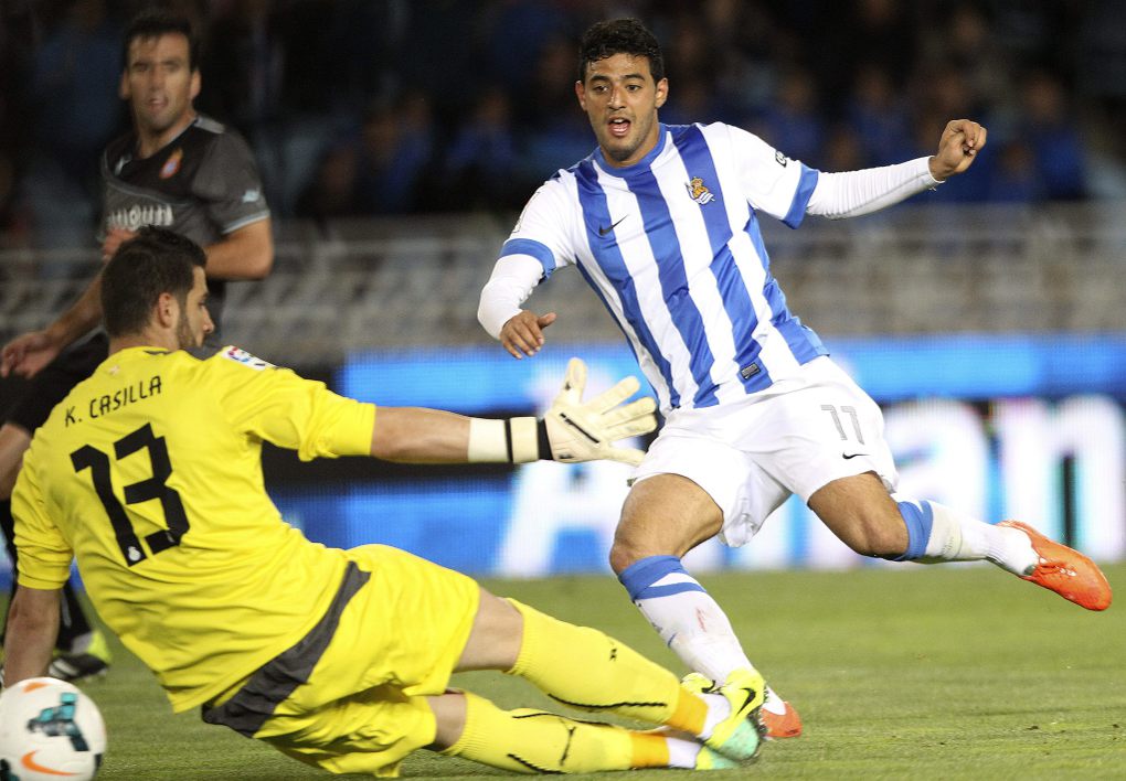 Carlos Vela, jugador de la Real Sociedad
