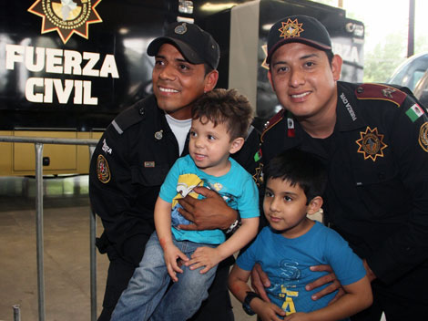 Muchos niños visitaron la exposición.