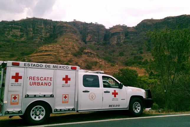 Una de las unidades que apoyó en el rescate.