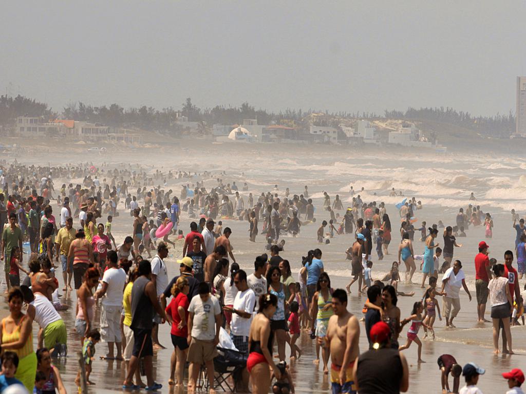 La playa Miramar de Ciudad Madero fue el destino con mayor afluencia de visitantes.