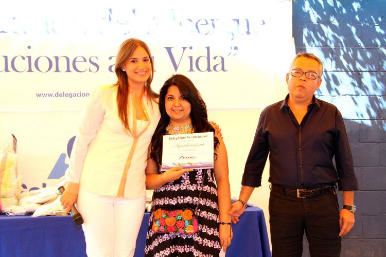 La inauguración del albergue de Mixcoac