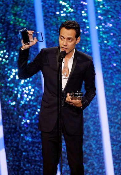Marc Anthony se mostró emocionado. 