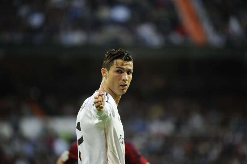Cristiano celebra su gol 