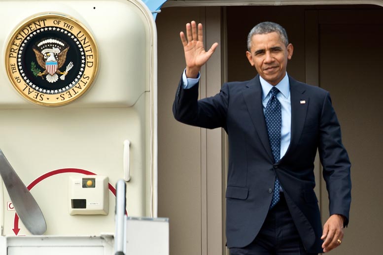 Obama llegó Kuala Lumpur.