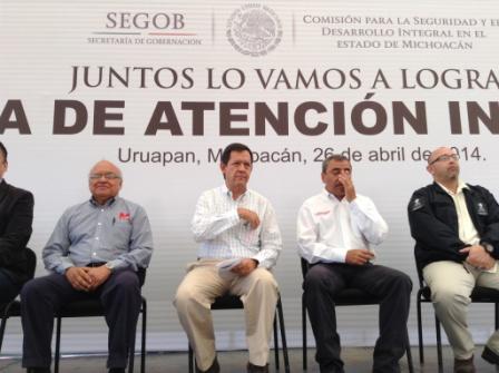Roberto Campa, subsecretario de Prevención y Participación Ciudadana de Secretaría de Gobernación, aseguró que junto con el desarme de las autodefensa