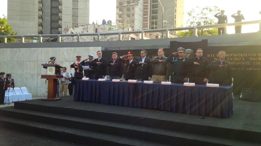 Evento en el que se anunció el ingreso de elementos de la Policía al Metro.