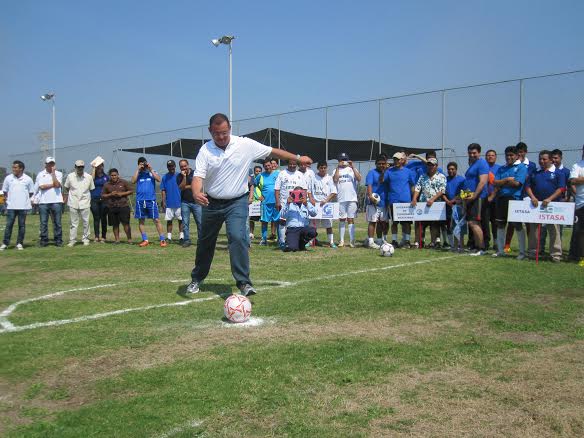 Inició primer torneo de futbol de Altamira
