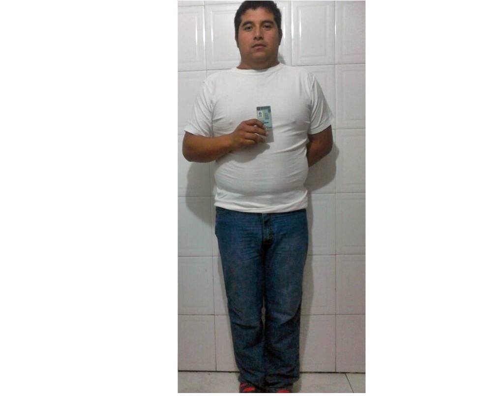 El detenido portaba licencia falsa. 